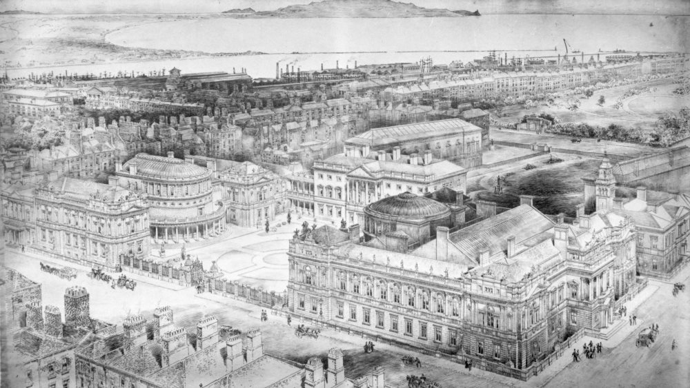 Architect drawings of Leinster House