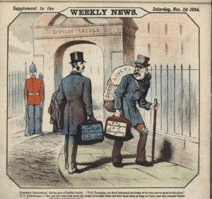 Cartoon from the late 1800s