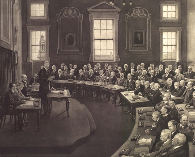 Detail from an image of Sir Horace Plunkett addressing the Convention