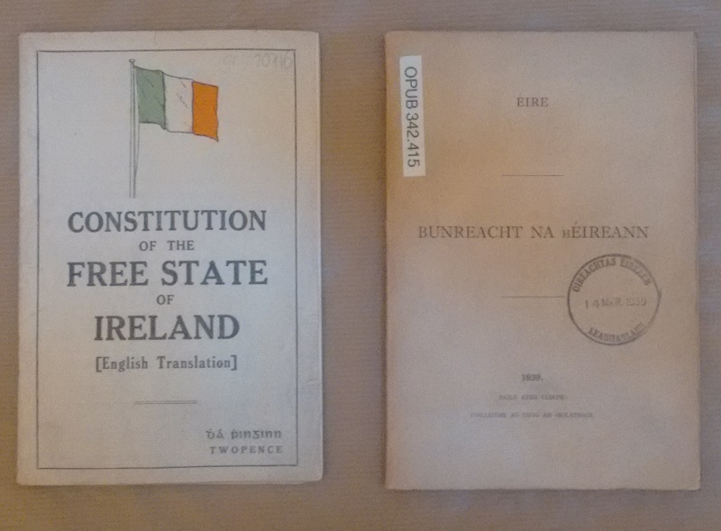 Copies of the Irish Constitutions