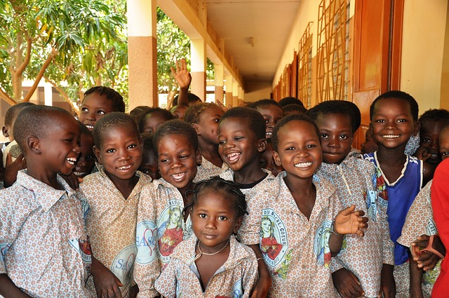 African school children